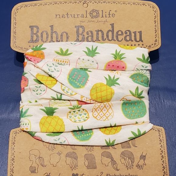 NATURAL LIFE Accessories - Natural Life Pineapple 🍍 Print Boho Wrap Headband